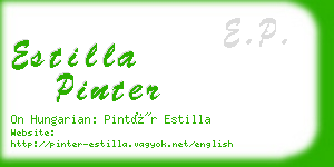 estilla pinter business card